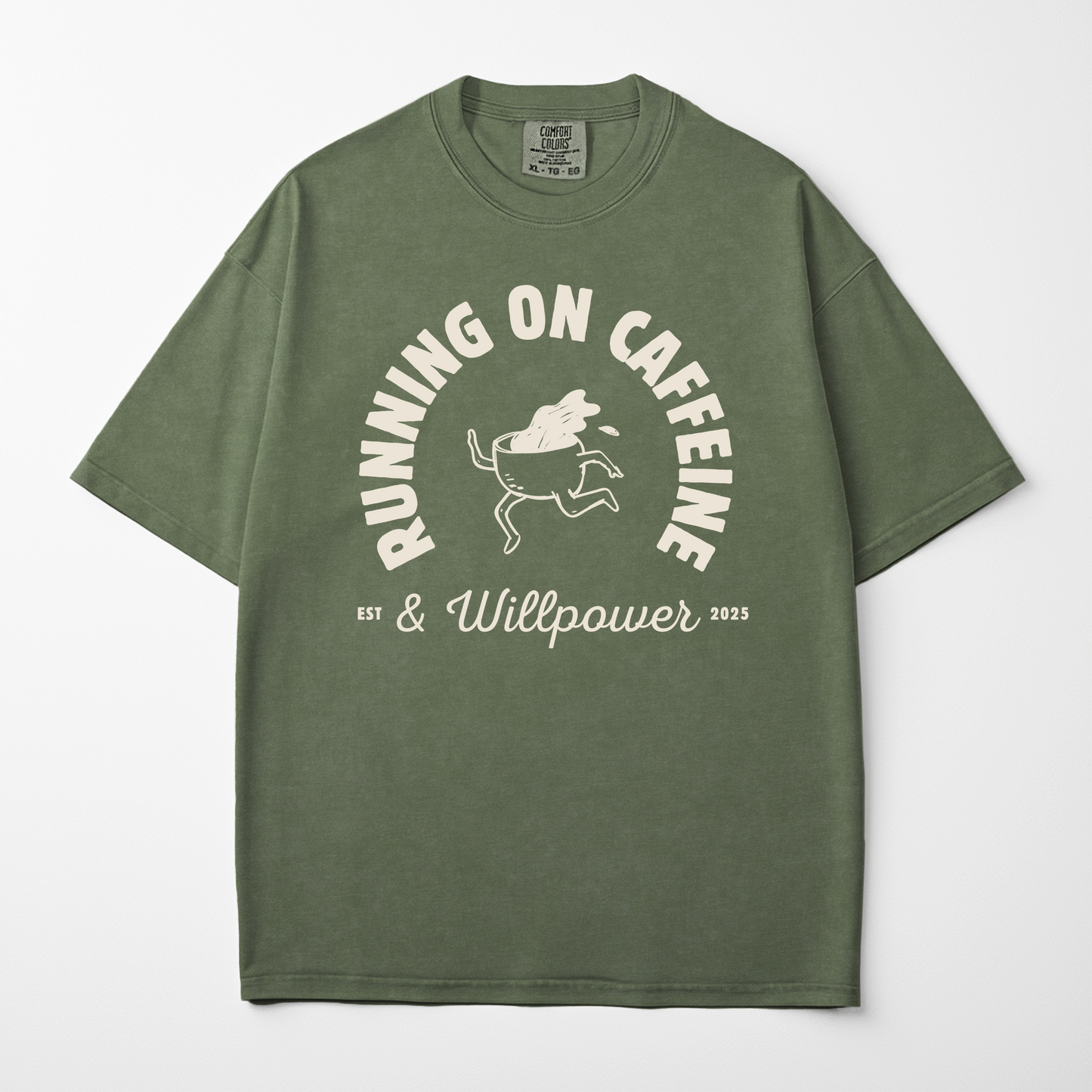 Running On Caffeine And Willpower Coffee Lover Shirt