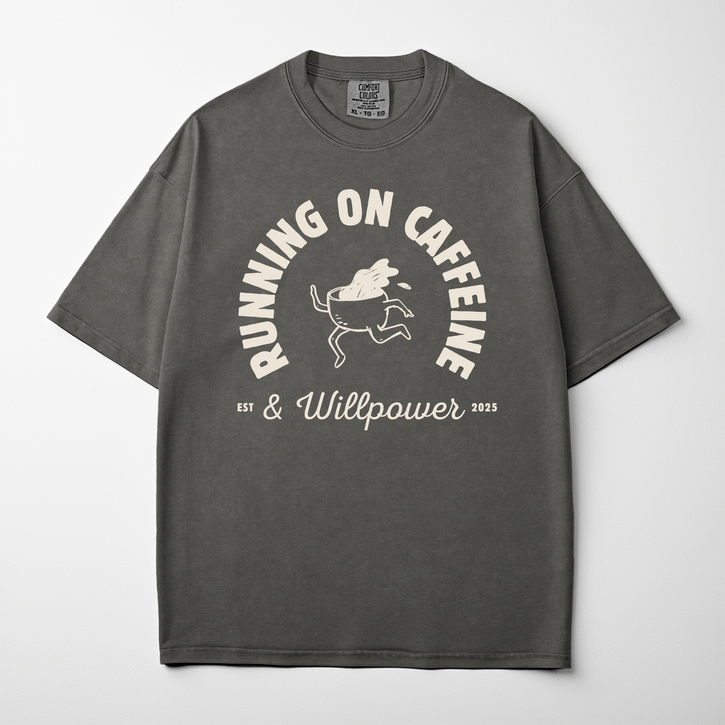 Running On Caffeine And Willpower Coffee Lover Shirt