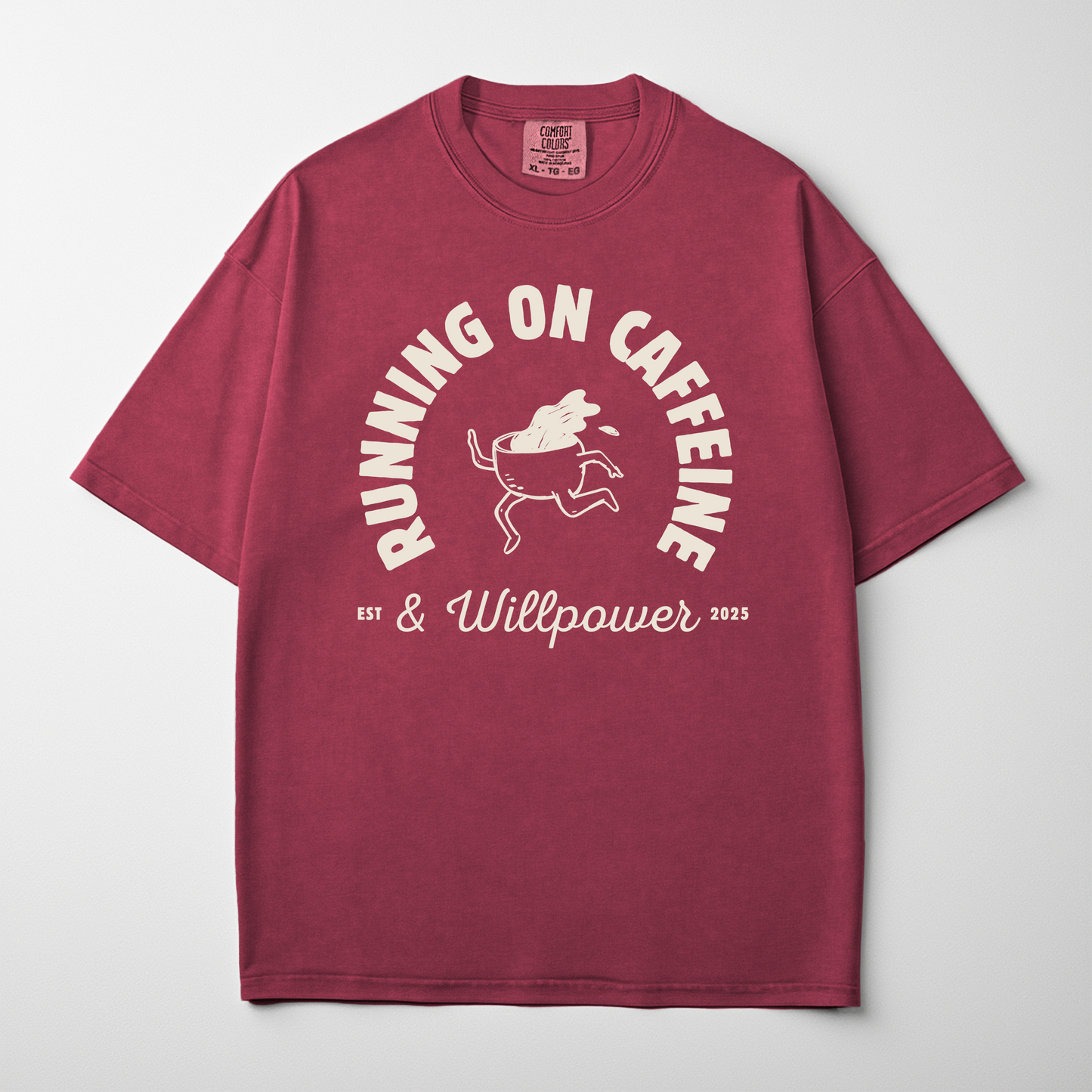 Running On Caffeine And Willpower Coffee Lover Shirt