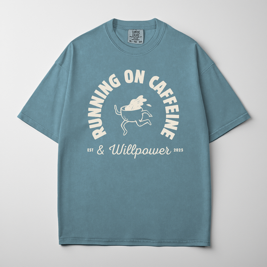 Running On Caffeine And Willpower Coffee Lover Shirt