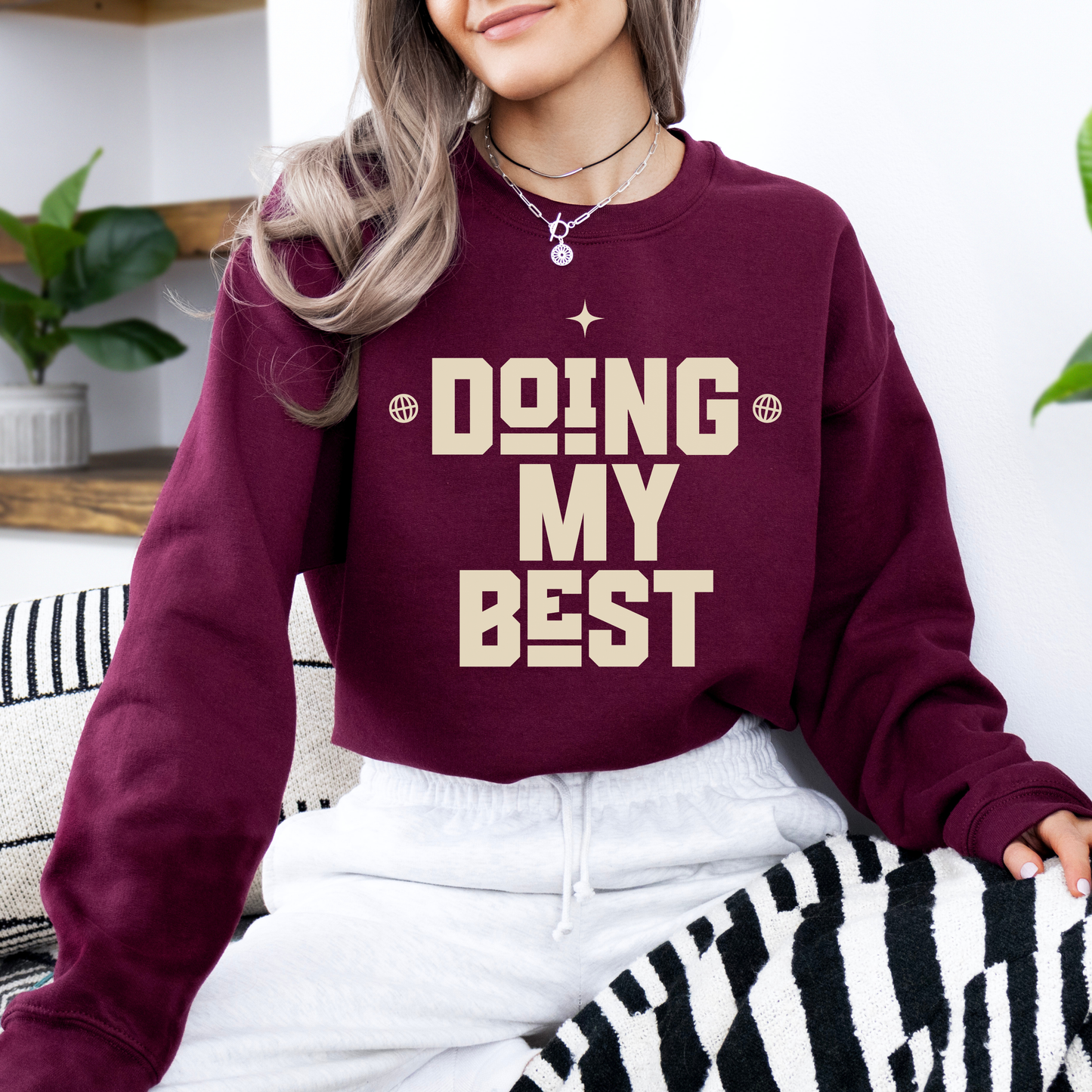 Doing My Best Minimalist Mental Health Sweatshirt
